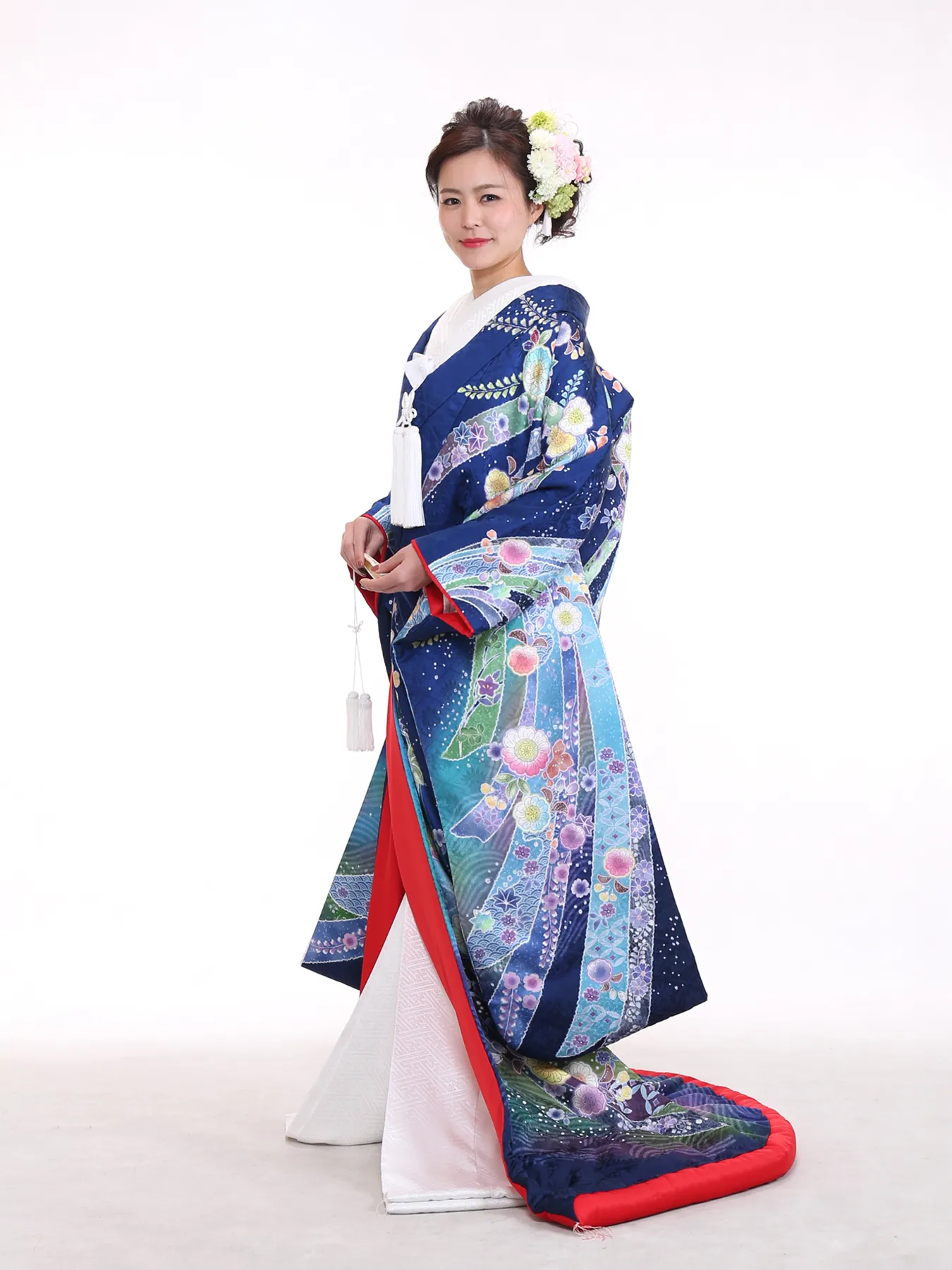 オリジナル色打掛（青）