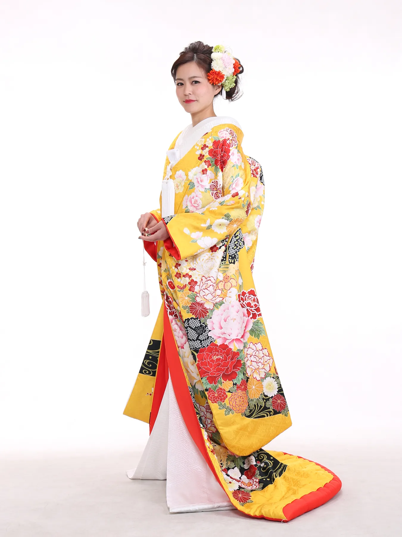 オリジナル色打掛（黄）