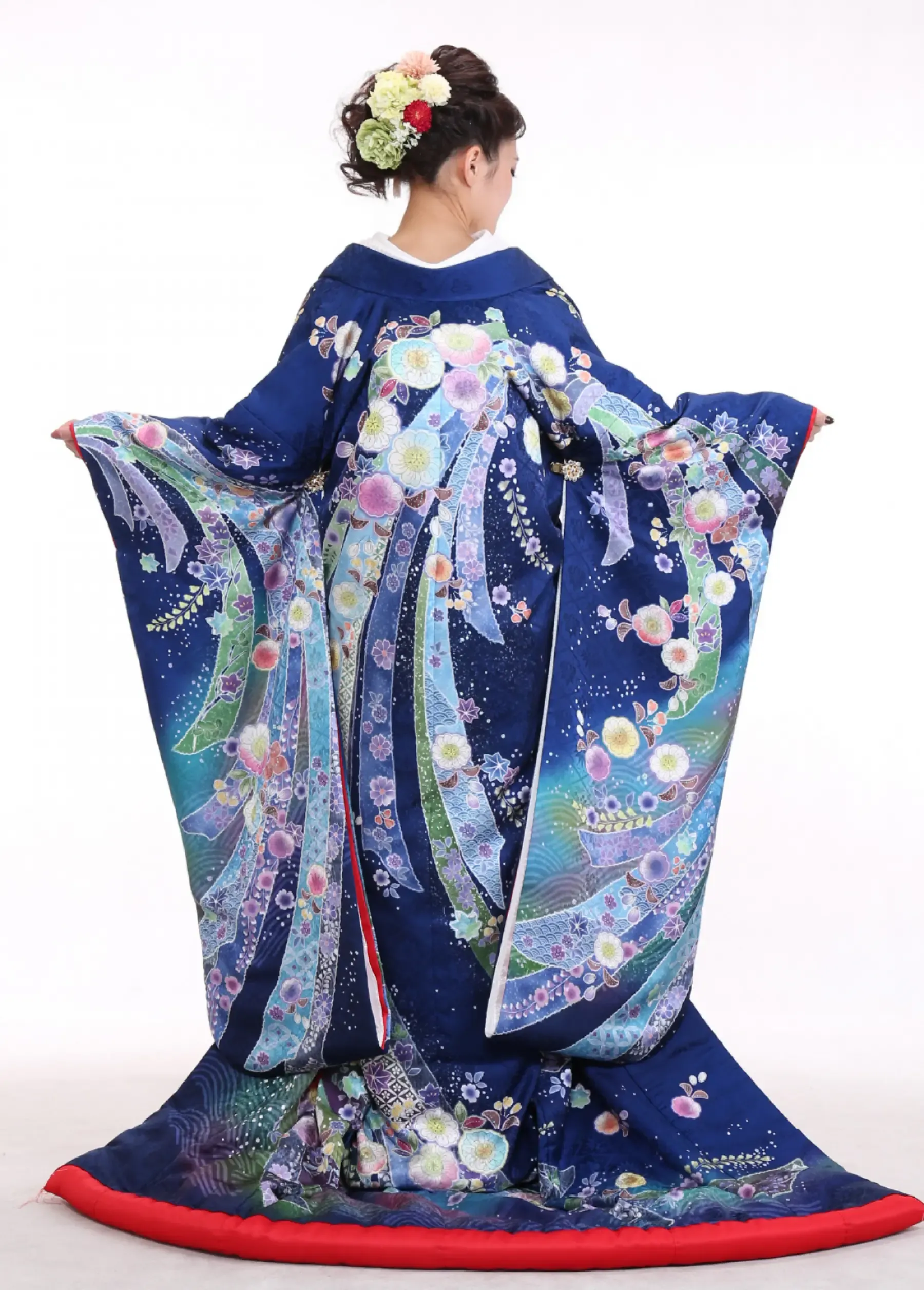 オリジナル色打掛（青）