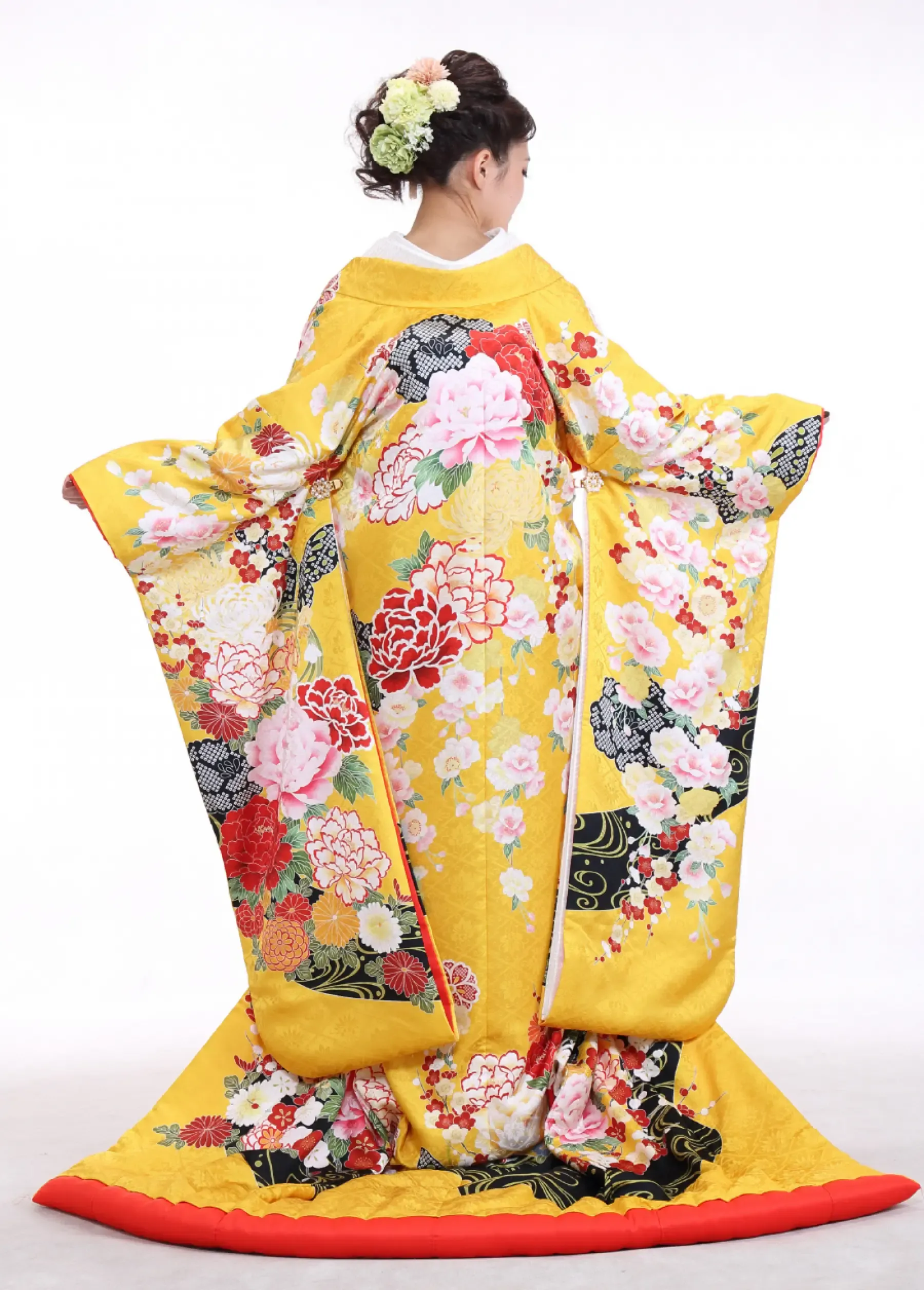 オリジナル色打掛（黄）